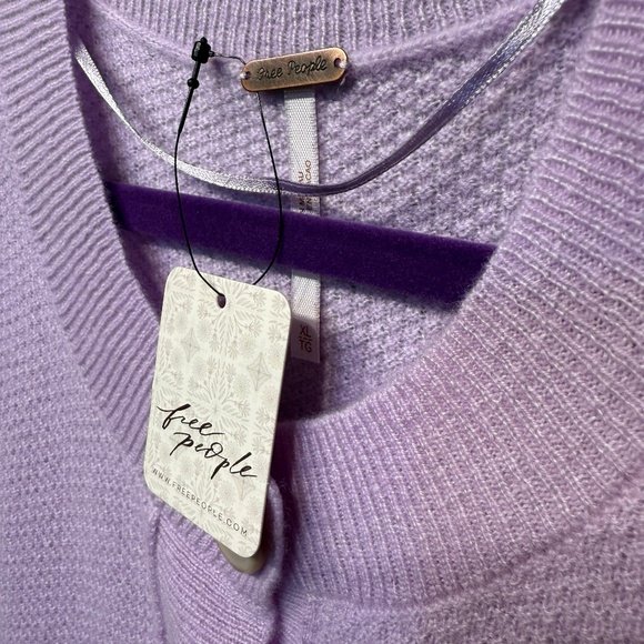 239 NWT Free People Lila Cashmere Sweater Cardi - Picture 4 of 10